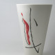 Woman And Calligraphy Ceramic Vase By Yoonki thumbnail